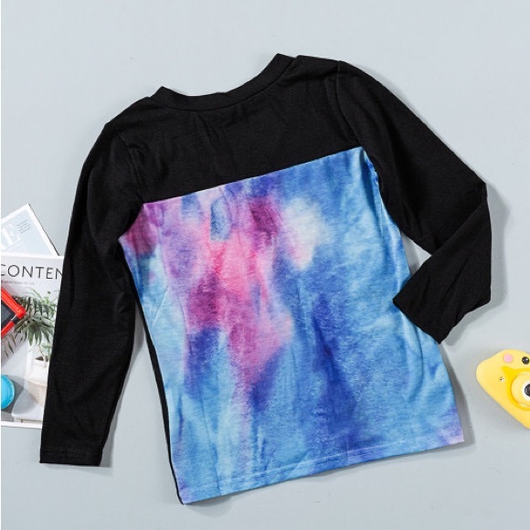 Kids•Just Dreaming Tie Dye Back Tee - Picture 4 of 6